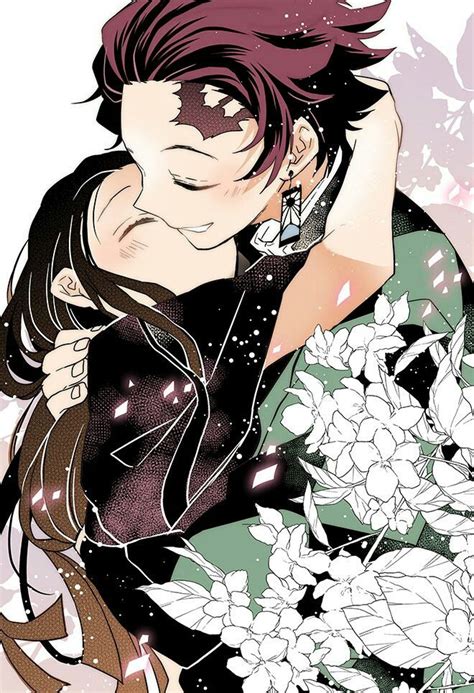 Only Tanjiro will fight so hard to restore Nezuko's humanity in Demon Slayer; now it's Shu and Kisara's turn to go down this unique path and end Engage Kiss with a bang -- and the emotional release of saving a beloved family member from the darkness. . Nezuko and tanjiro kissing